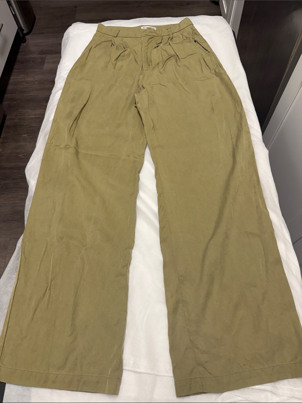 Reformation Olive Wide-Leg Chinos for Men